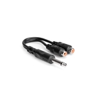 YPR103_86104 HOSA MONO 1/4 PHONE(M)-2 RCA(F