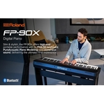 FP90BKC Roland FP-90X Digital Piano w/ Stand & Pedalboard