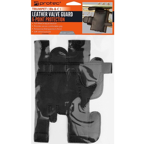 Music Doctors Protec L226SP 6 point Trumpet Leather Valve Guard