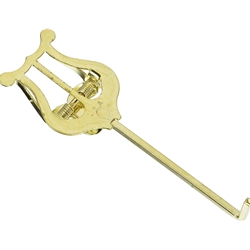 Belmonte 501G_81508 TRPT LYRE BNT SHNK BRASS