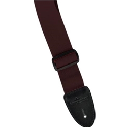 ST LOUIS USA-20BR Nylon Web Strap Leather Ends Brown